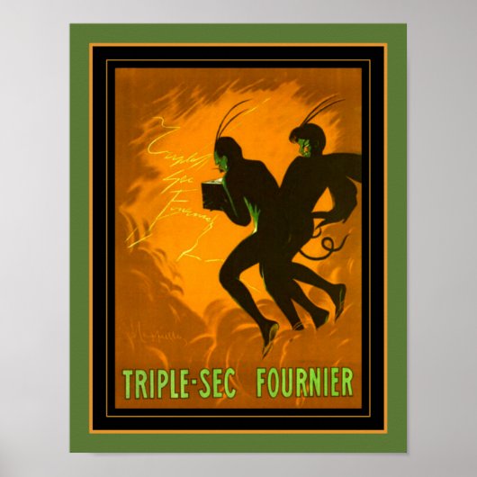 Triple-Sec Fournier uit 1930 Poster (Voorkant)