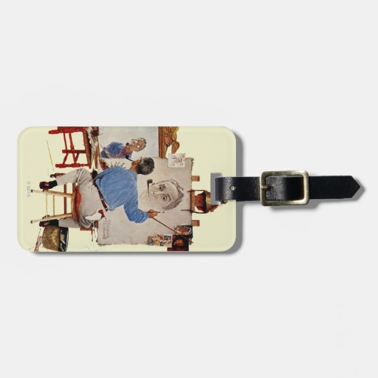 Triple Self-Portrait Bagagelabel (Voorkant horizontaal)