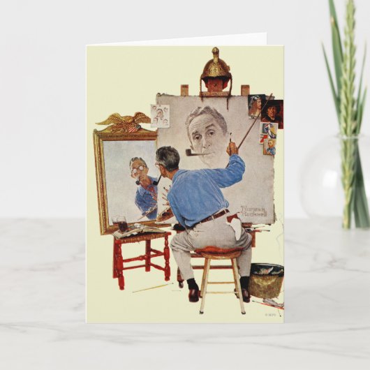 Triple Self-Portrait Kaart (Voorkant)