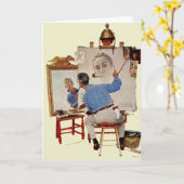 Triple Self-Portrait Kaart (Gele Bloem)