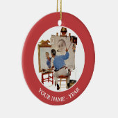 Triple Self-Portrait Keramisch Ornament (Rechts)