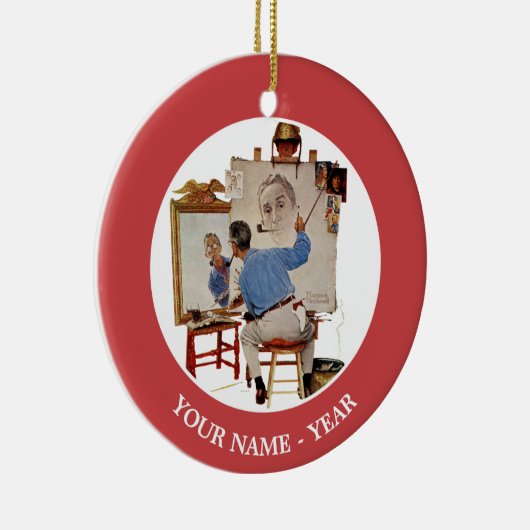 Triple Self-Portrait Keramisch Ornament (Rechts)