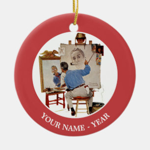 Triple Self-Portrait Keramisch Ornament