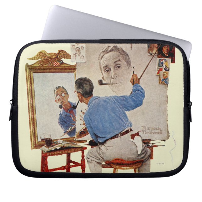 Triple Self-Portrait Laptop Sleeve (Voorkant)