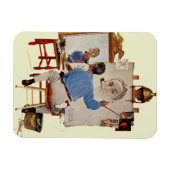 Triple Self-Portrait Magneet (Horizontaal)