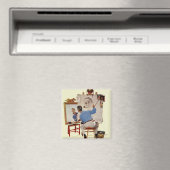 Triple Self-Portrait Magneet (Insitu (Vaatwasser))