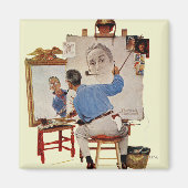 Triple Self-Portrait Magneet (Voorkant)