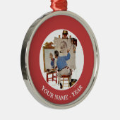 Triple Self-Portrait Metalen Ornament (Rechts)