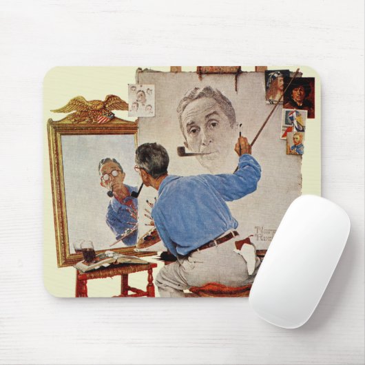 Triple Self-Portrait Muismat (Met muis)