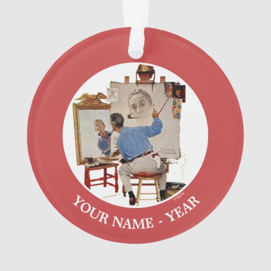 Triple Self-Portrait Ornament (achterkant)