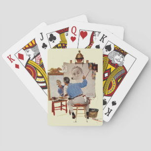 Triple Self-Portrait Pokerkaarten