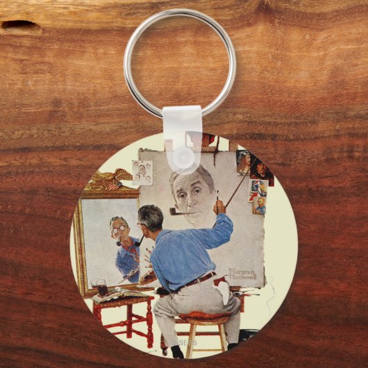 Triple Self-Portrait Sleutelhanger (Voorkant)