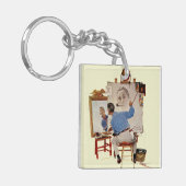 Triple Self-Portrait Sleutelhanger (Voorkant Links)