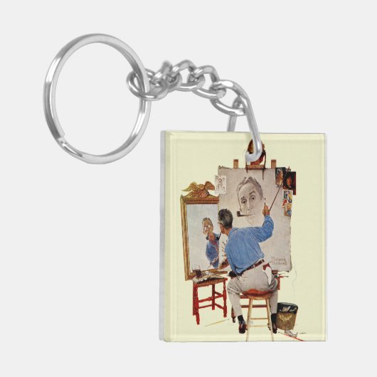 Triple Self-Portrait Sleutelhanger (Voorkant Links)