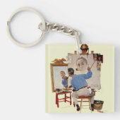 Triple Self-Portrait Sleutelhanger (Voorkant)