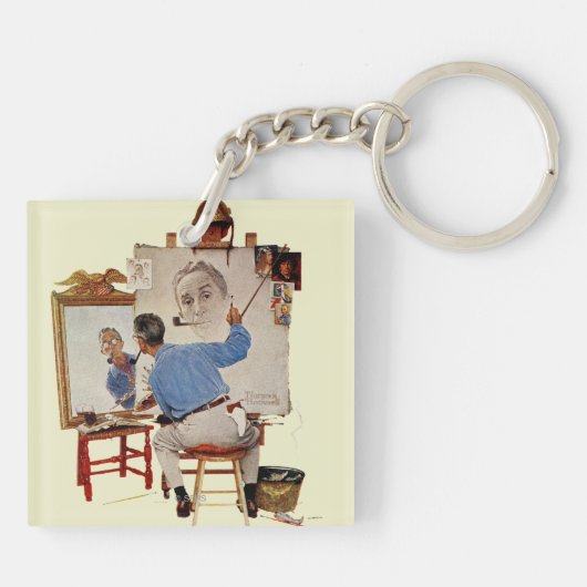 Triple Self-Portrait Sleutelhanger (Achterkant)