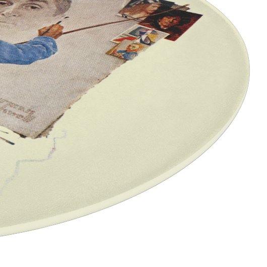 Triple Self-Portrait Snijplank (Hoek)