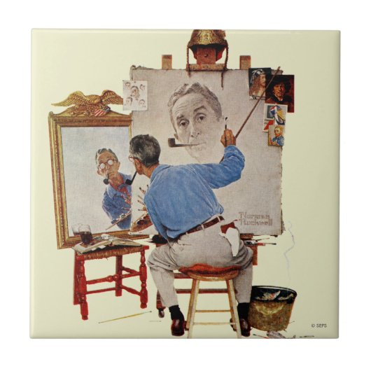 Triple Self-Portrait Tegeltje (Voorkant)