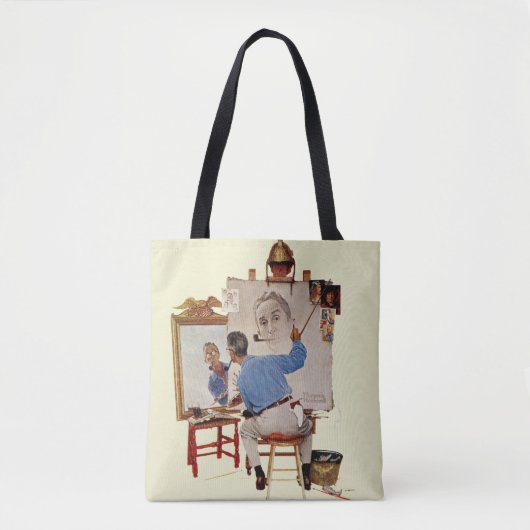 Triple Self-Portrait Tote Bag (Voorkant)