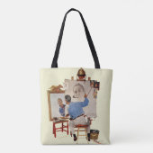 Triple Self-Portrait Tote Bag (Achterkant)