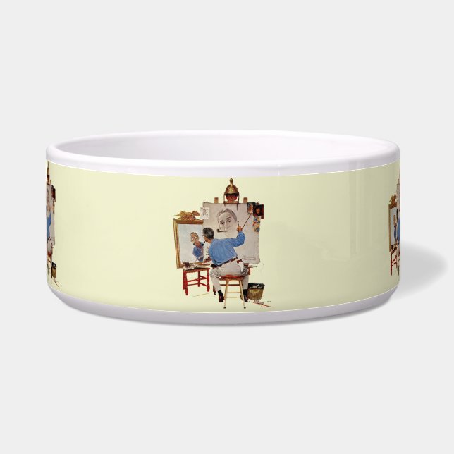 Triple Self-Portrait Voerbakje (Voorkant)