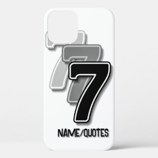 Triple Seven Grafisch – Minimalistische Moderne Ku Case-Mate iPhone Case