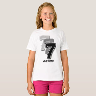 Triple Seven Grafisch – Minimalistische Moderne Ku T-shirt