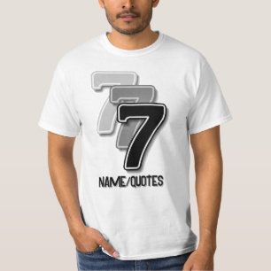 Triple Seven Grafisch – Minimalistische Moderne Ku T-shirt