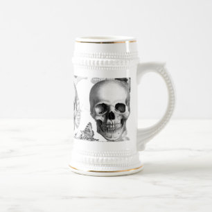 Triple Skull Beer Stein Bierpul