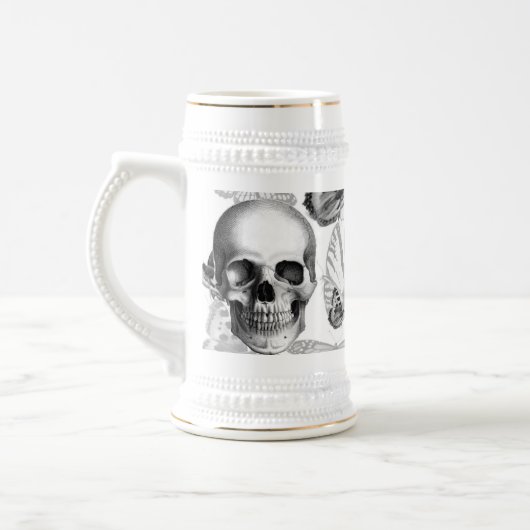 Triple Skull Beer Stein Bierpul (Links)