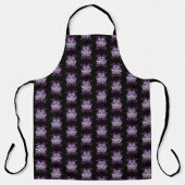 Triple Skull Paars Floral Sugar Skulls Schort (Voorkant)