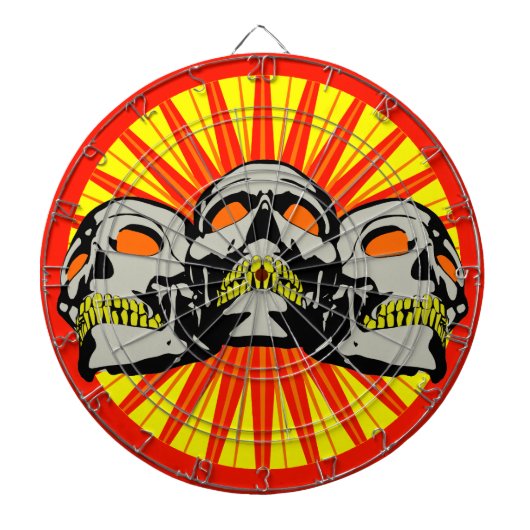 Triple Skulls Dartbord (Voorkant)