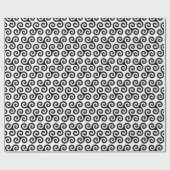 Triple Spiral Celtic tris Symbol Pattern Cadeaupapier (Vlak)
