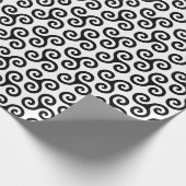 Triple Spiral Celtic tris Symbol Pattern Cadeaupapier (Hoek)