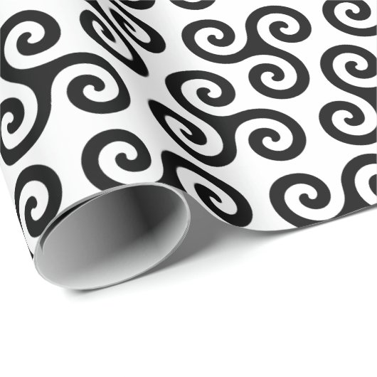 Triple Spiral Celtic tris Symbol Pattern Cadeaupapier (Rol Hoek)