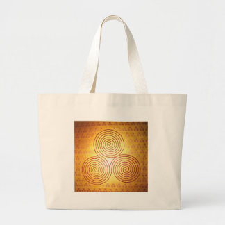 Triple Spiral Labyrinth Grote Tote Bag