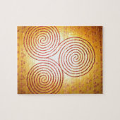 Triple Spiral Labyrinth Legpuzzel (Horizontaal)