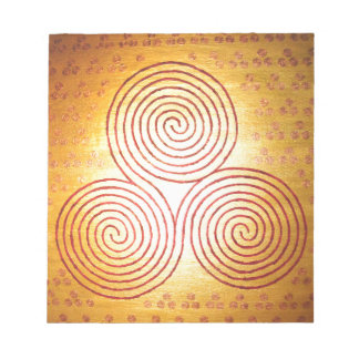 Triple Spiral Labyrinth Notitieblok