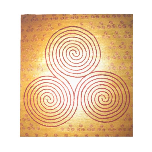 Triple Spiral Labyrinth Notitieblok (Voorkant)