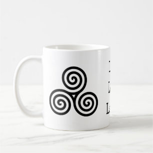 Triple spiral Live Love Laugh Koffiemok