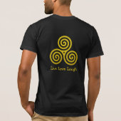 Triple spiral Live Love Laugh T-shirt (Achterkant)