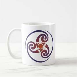 Triple Spiral, Triskelion Symbol Celtic Triskraam Koffiemok