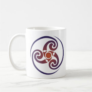 Triple Spiral, Triskelion Symbol Celtic Triskraam Koffiemok