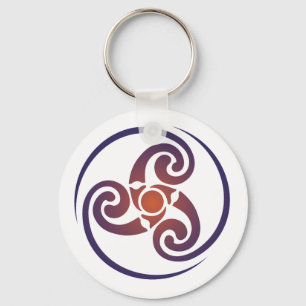 Triple Spiral, Triskelion Symbol Celtic Triskraam Sleutelhanger