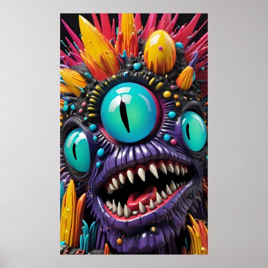 Triple-Ssight Troublemaker - Ken Gage Art Poster (Voorkant)