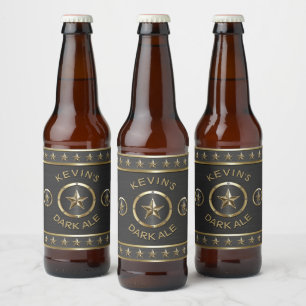 Triple Star Metal Custom Bier Etiket