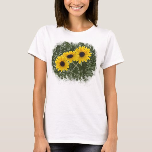 Triple Sunflower T-shirt (Voorkant)