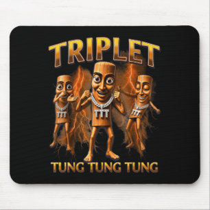 Triple T Tung Tung Tung Sahur-memes voor jongens e Muismat