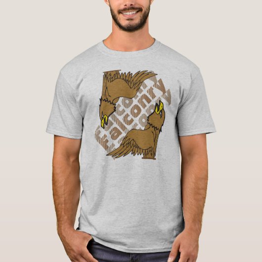 Triple-tekst bij Falconry T-shirt (Voorkant)