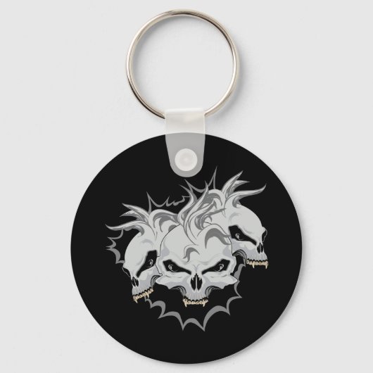 Triple Terror Skulls Sleutelhanger (Voorkant)